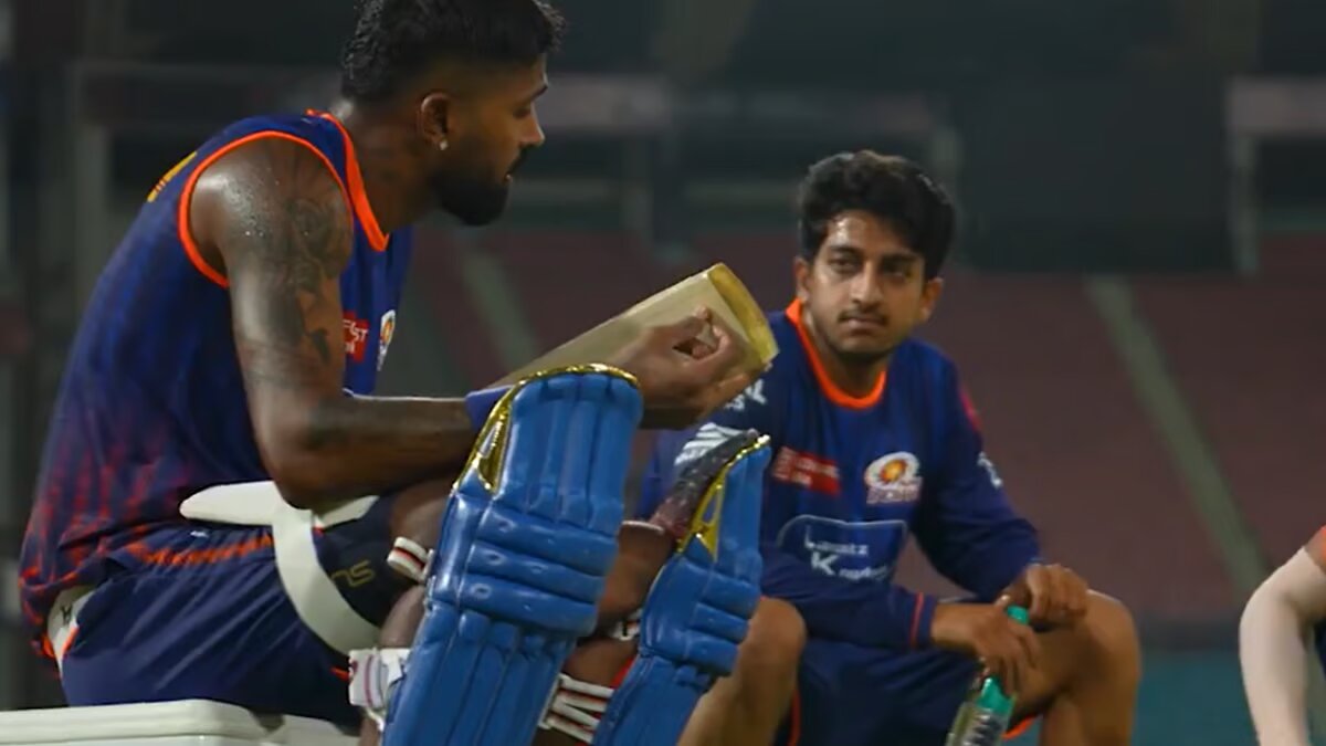Watch: Hardik Pandya gives pep talk to Ashwani Kumar ahead of LSG match