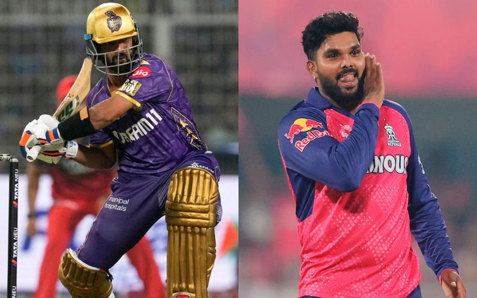 1746259520153 Ajinkya Rahane and Wanindu Hasaranga