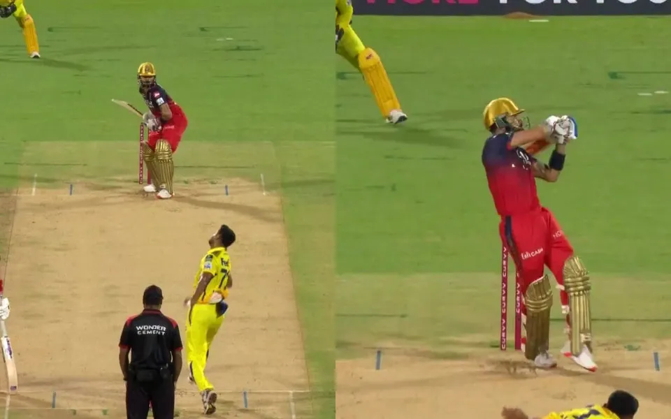 [WATCH] IPL 2025: Virat Kohli's two big sixes off Khaleel Ahmed