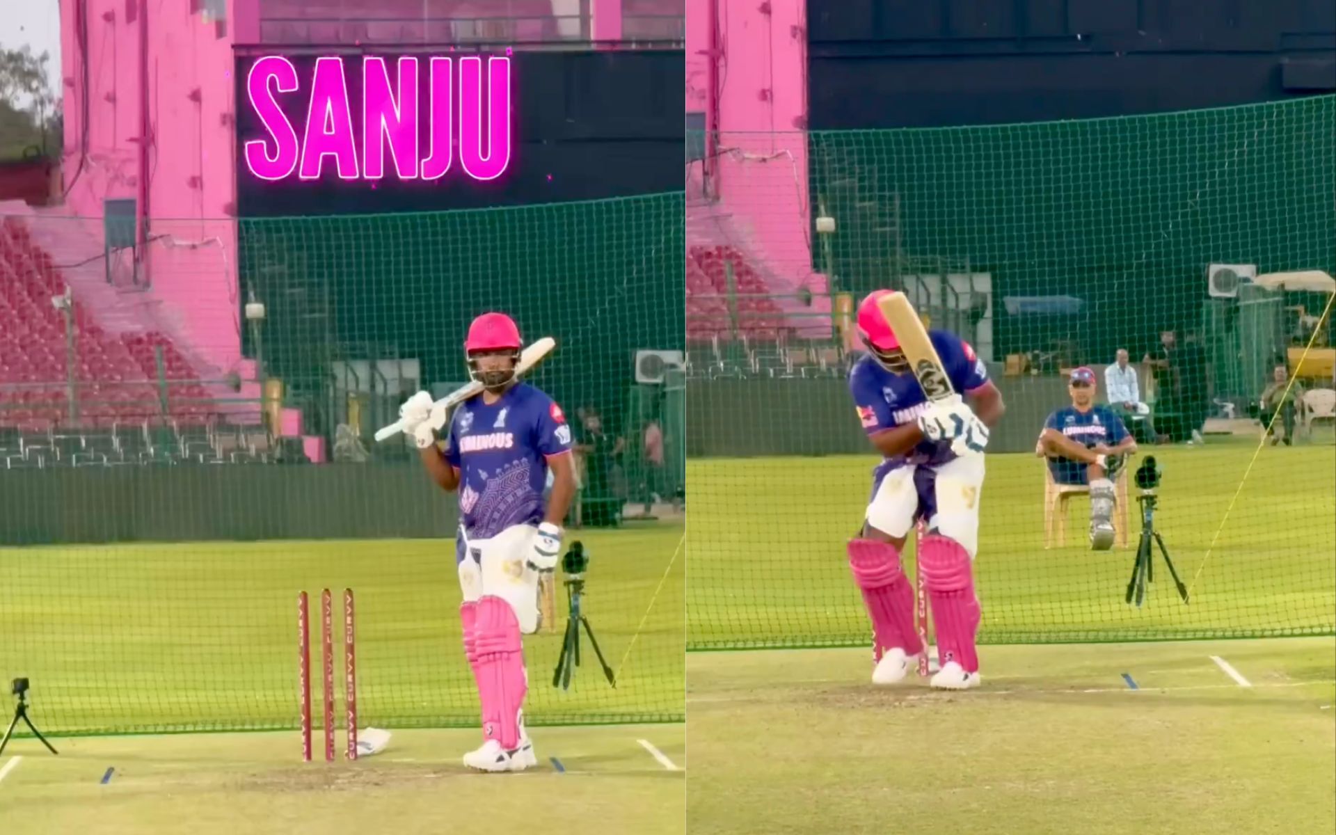 [WATCH] IPL 2025: Sanju Samson resumes practice after injury recovery