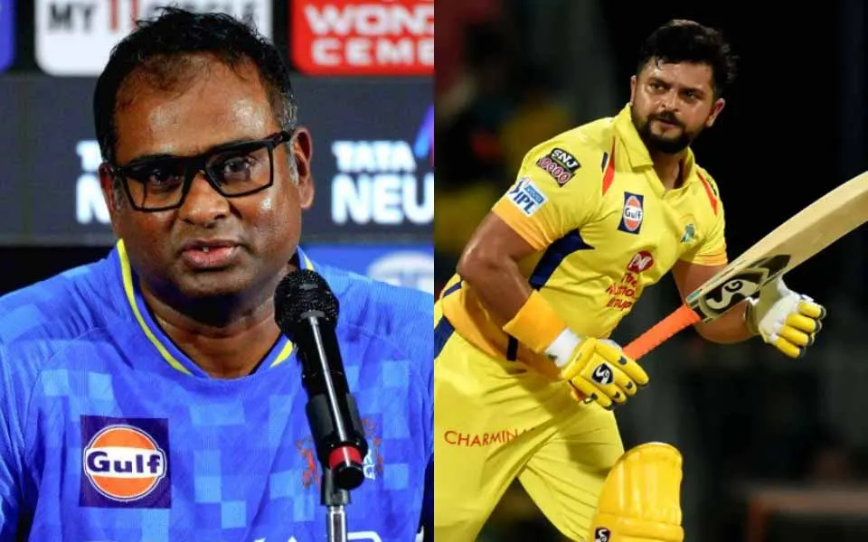 CSK assistant bowling coach replies to rumours on Suresh Raina returning as batting coach
