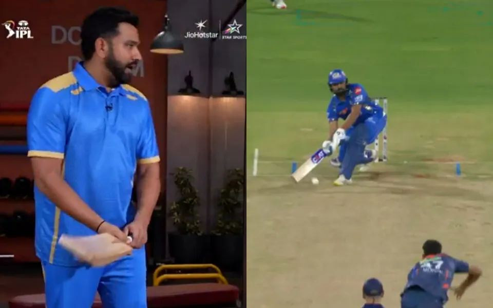 [WATCH] IPL 2025: Rohit Sharma gives masterclass in hitting scoop and lap shots