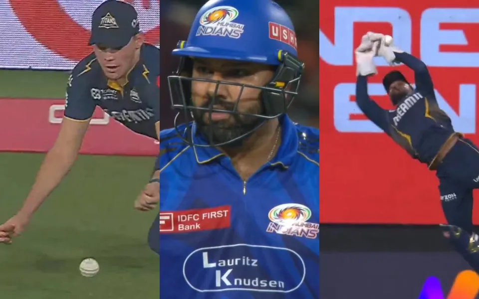 [WATCH] IPL 2025: Rohit Sharma gets two early lifelines in GT vs MI Eliminator
