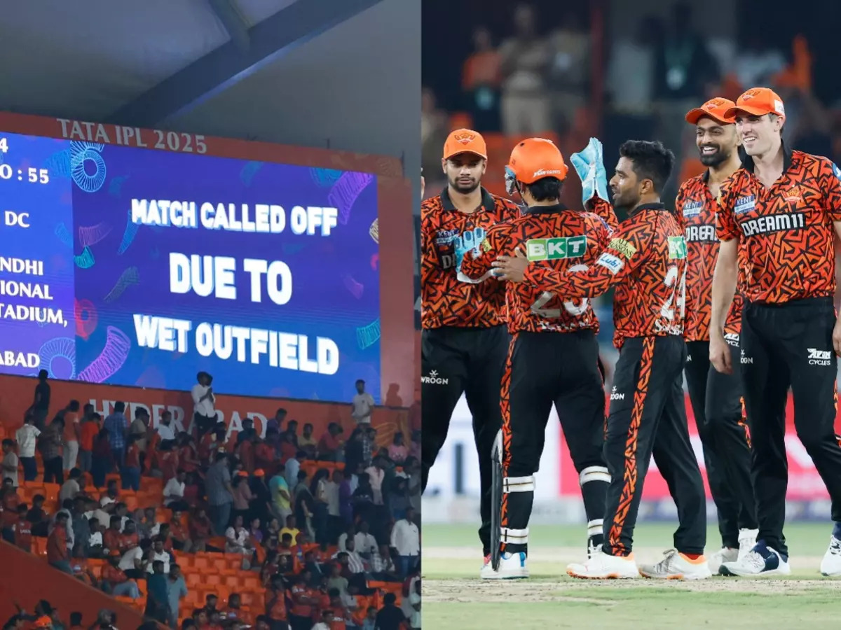 IPL 2025: SRH eliminated as clash against DC gets washed out