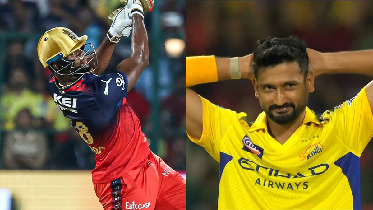 [Watch] IPL 2025: Romario Shepherd hits Khaleel Ahmed for a 33-run over