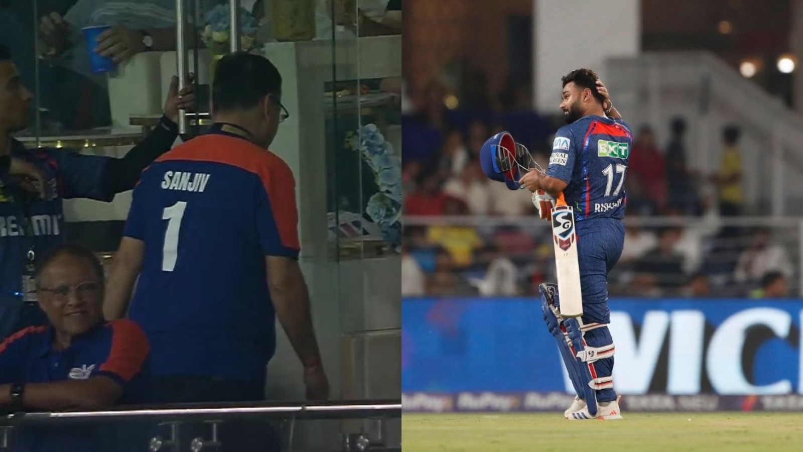 [WATCH] IPL 2025: Sanjiv Goenka leaves stadium balcony in disgust as Rishabh Pant falters again