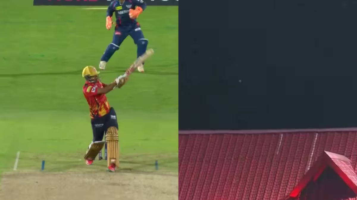 [WATCH] IPL 2025: Shashank Singh banishes Mayank Yadav for roof-smashing maximum