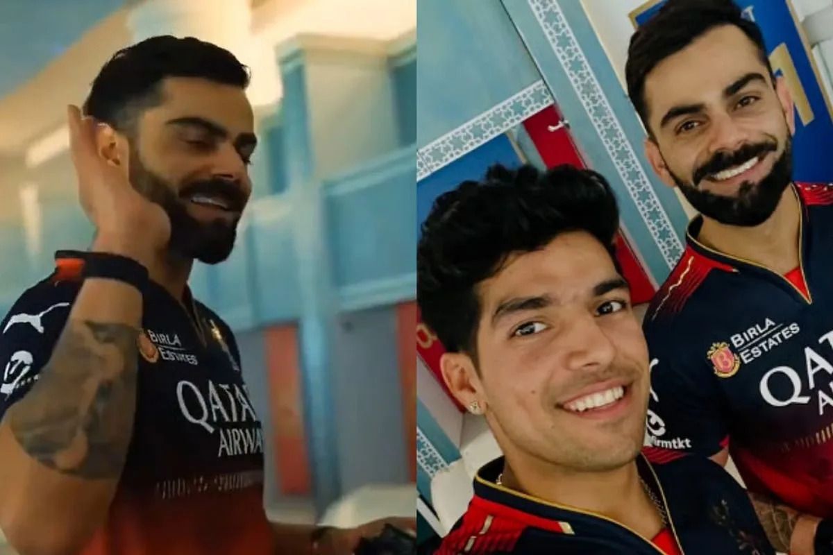 'Dimaag khaata rehta hai' - Virat Kohli takes humorous joke at 'annoying' RCB teammate