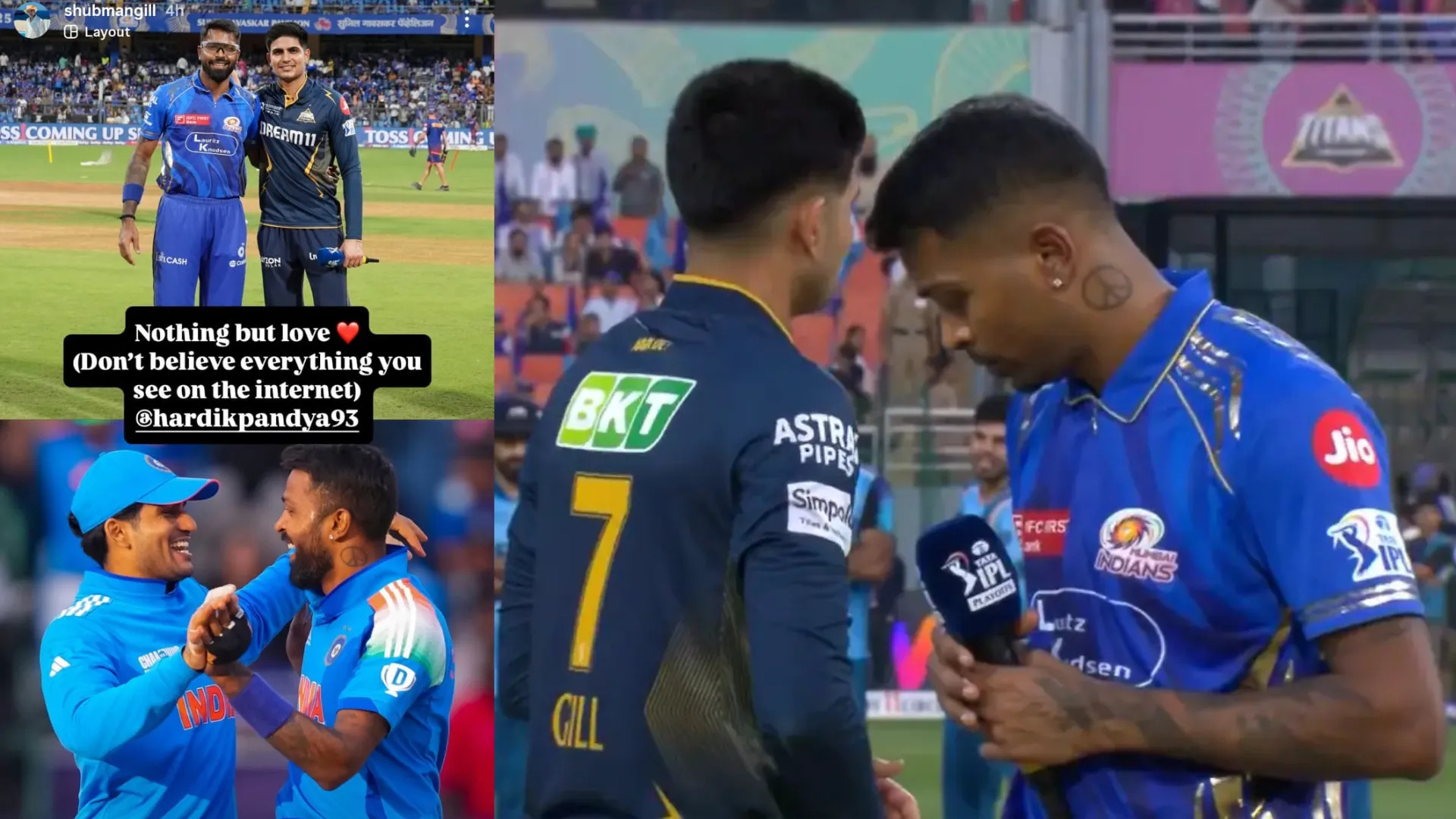 IPL 2025: Hardik Pandya replies to Shubman Gill's Instagram story to stop rift rumours