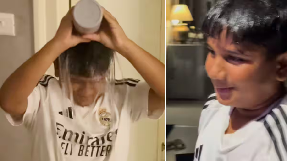 [WATCH] IPL 2025: Allu Arjun's son Ayaan bows down to Virat Kohli after RCB wins its first IPL title