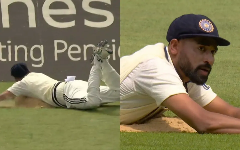 [WATCH] ENG vs IND 2025: Siraj dives into pile of sawdust to save crucial runs, video goes viral