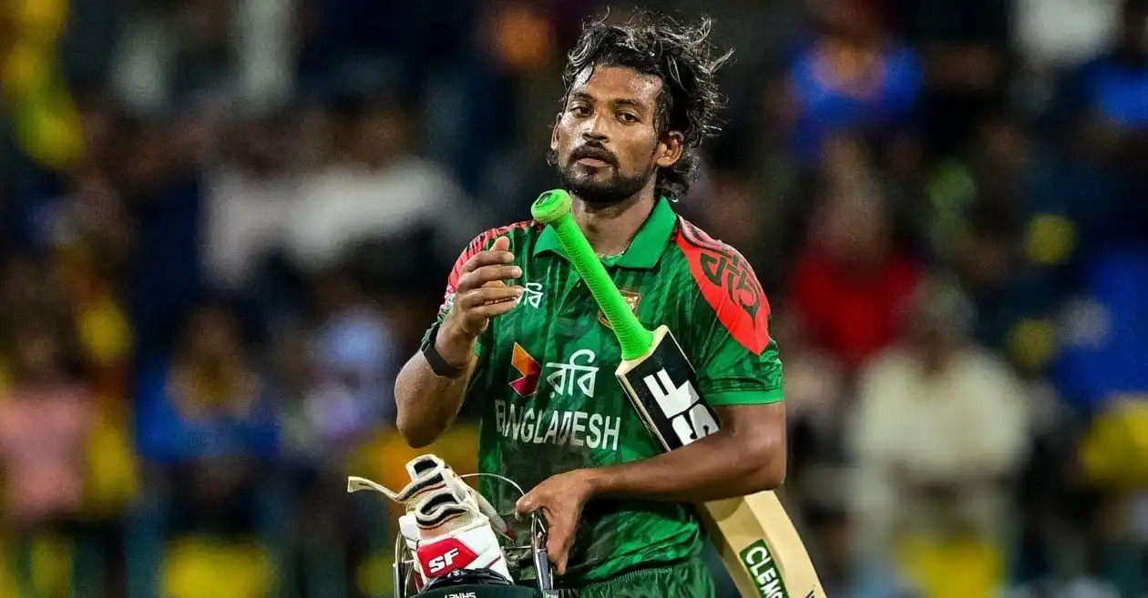 Reports: Najmul Hossain Shanto likely to miss ODI series finale vs Sri Lanka, citing quad injury