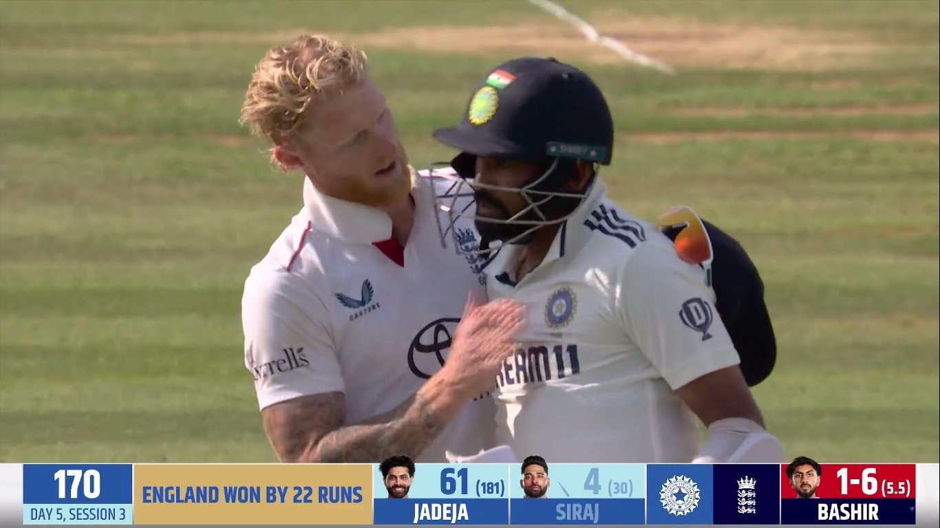 [Watch] ENG vs IND 2025: Ben Stokes consoles Mohammed Siraj after England's amazing win at Lord's