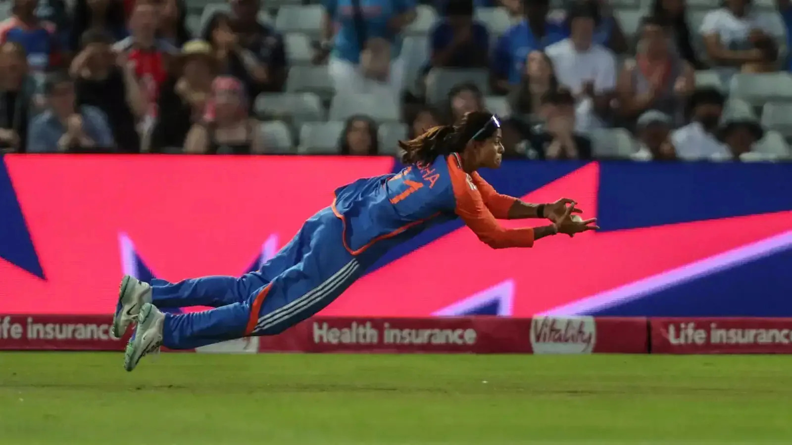 [WATCH] ENG-W vs IND-W 2025: Radha Yadav pulls screamer to dismiss Amy Jones in T20I thriller