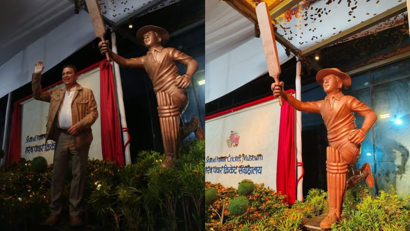 'At a loss for words' - Sunil Gavaskar reacts to his life-size statue at Mumbai's Wankhede Stadium