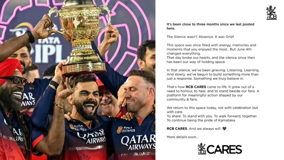 'Silence wasn’t absence, it was grief' - RCB break three-month silence after Bengaluru stampede