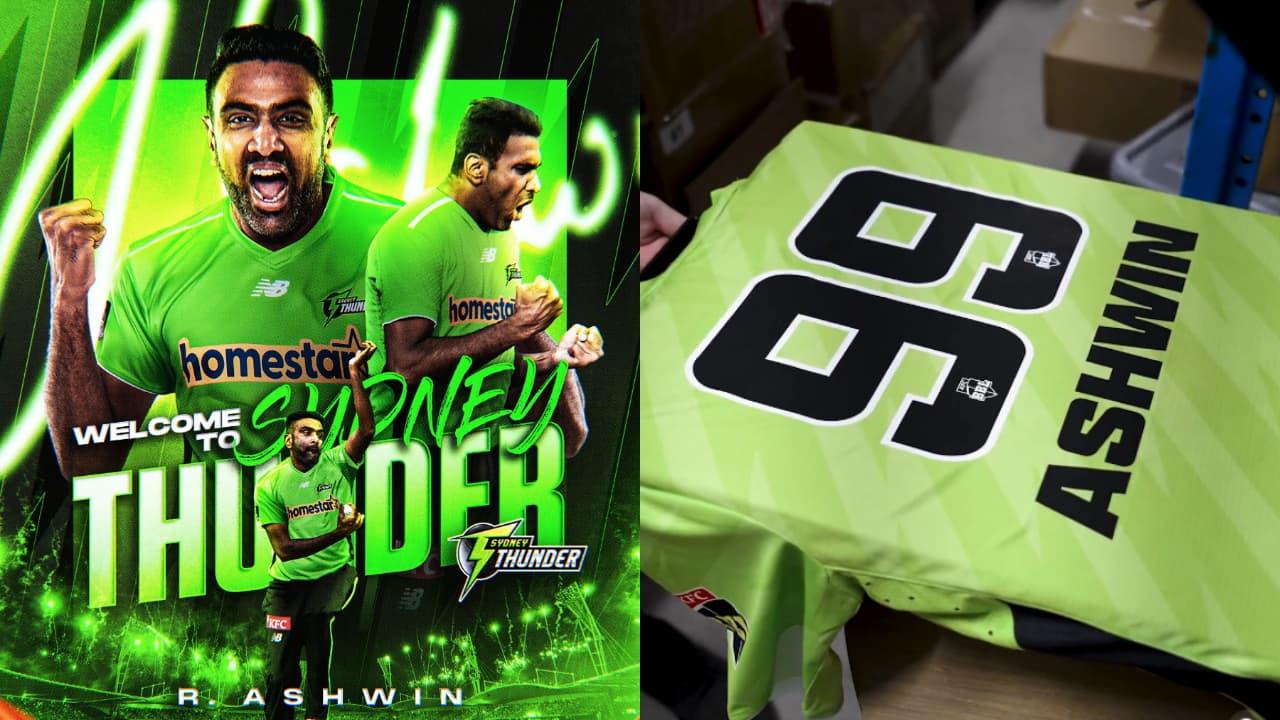 R Ashwin presents Sydney Thunder jersey in Navratri-inspired post