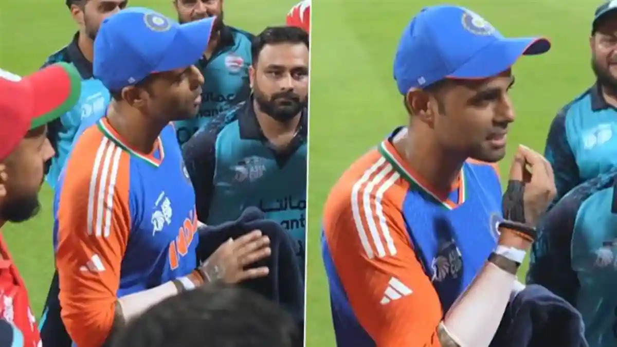 Asia Cup 2025: Suryakumar Yadav shares words of wisdom with Oman team during post-match handshake