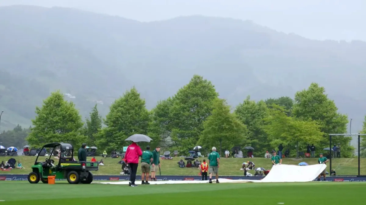 NZ vs WI 2025: Rain forces abandonment of 4th T20I, Kiwis maintain 2-1 lead