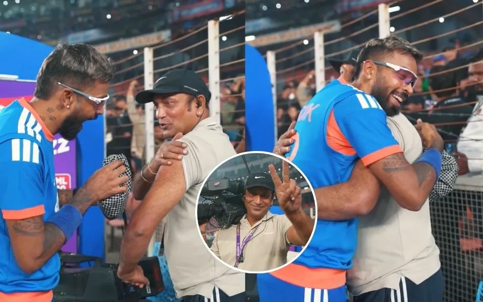 [WATCH] Hardik Pandya's warm act towards injured cameraman wins hearts, video goes viral