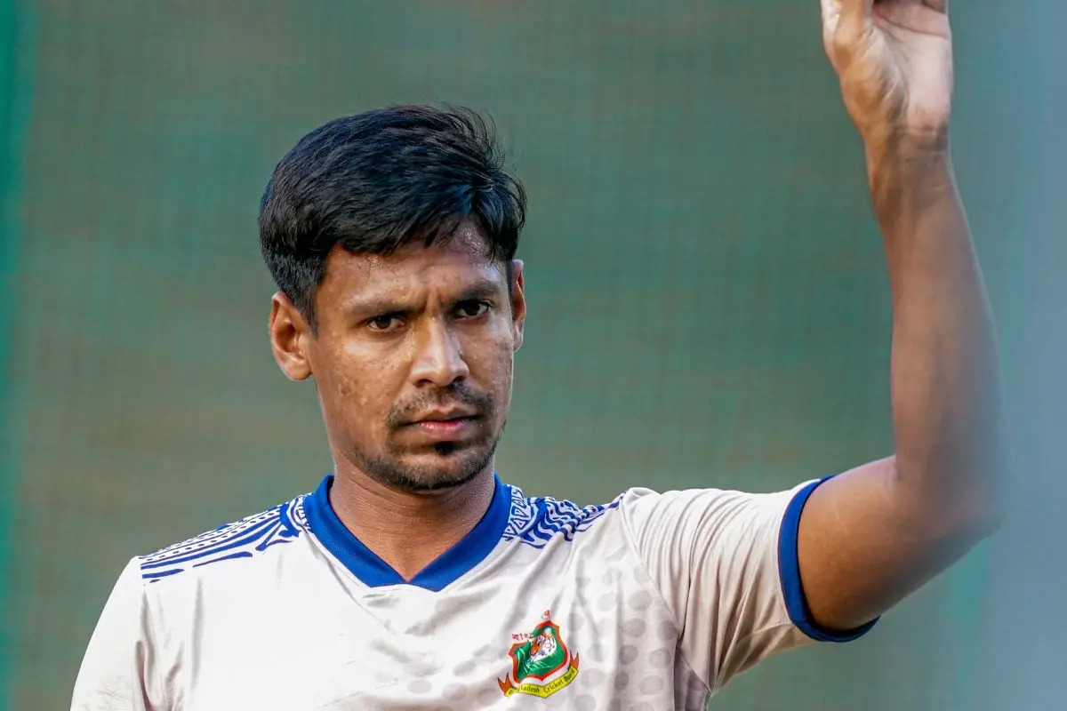 Mustafizur Rahman reacts after being released by KKR